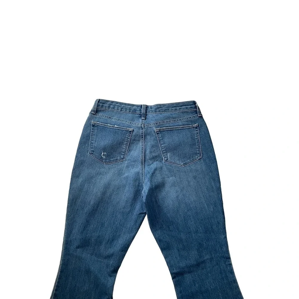 Style & Co Flare Leg Jeans Womens 8 Blue Denim Stretch 5-Pockets Classic Zip Fly